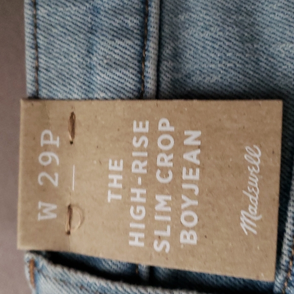 NEW Madewell High-Rise Slim Boy Jeans - Picture 12 of 13